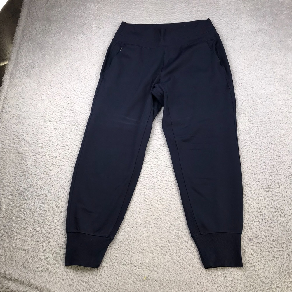 Athleta Venice High Rise‎ Jogger Womens L (32x27) Navy Performance Pull On Pants
